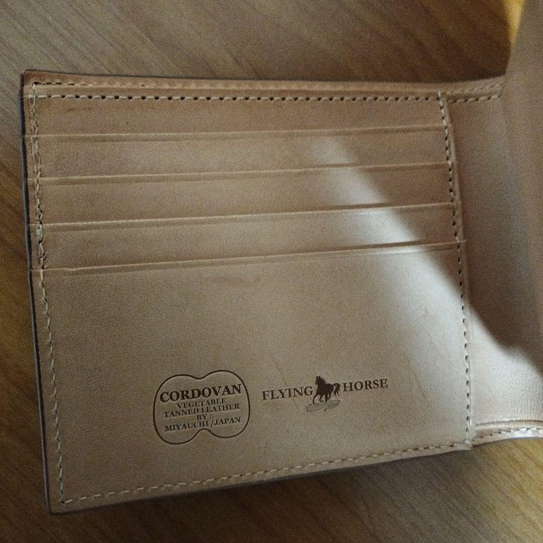 k*a様 FLYING HORSE コーディバンレザー 二つ折り財布