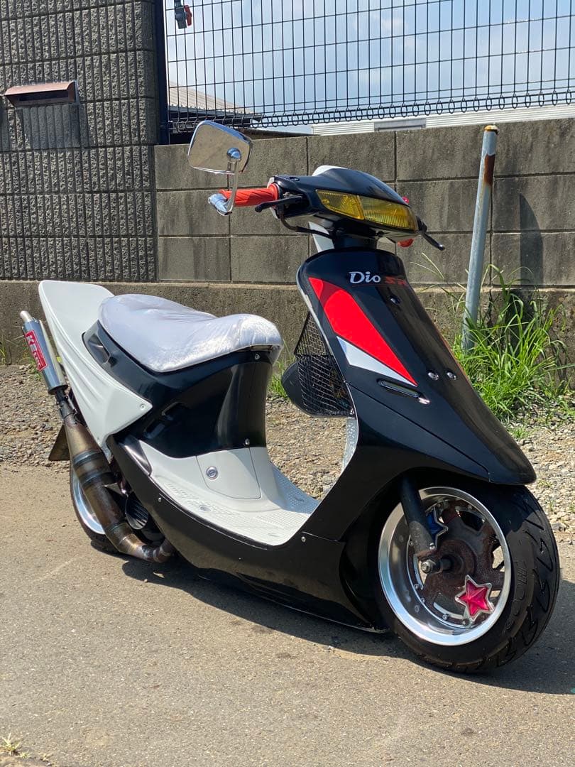 初期型/AF18/AF25ディオ用三連ダクト入りロングリアテールカウル