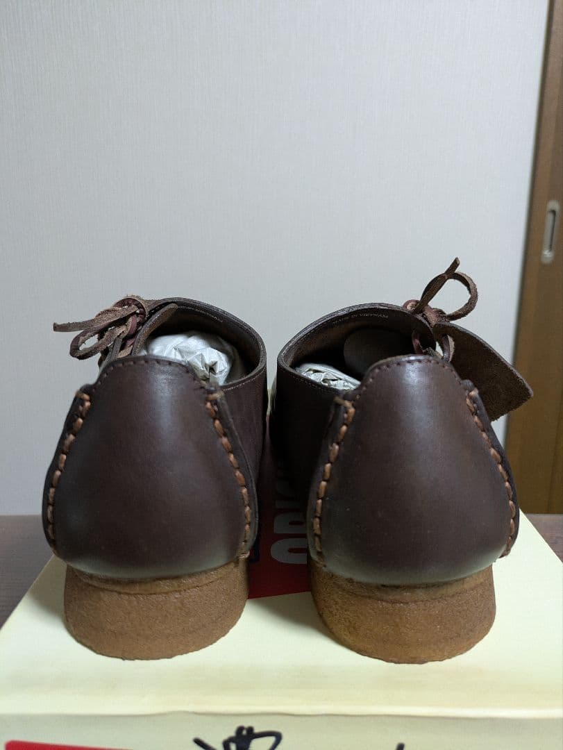 新品クラークス　希少　ダークブラウン モカシンシューズ