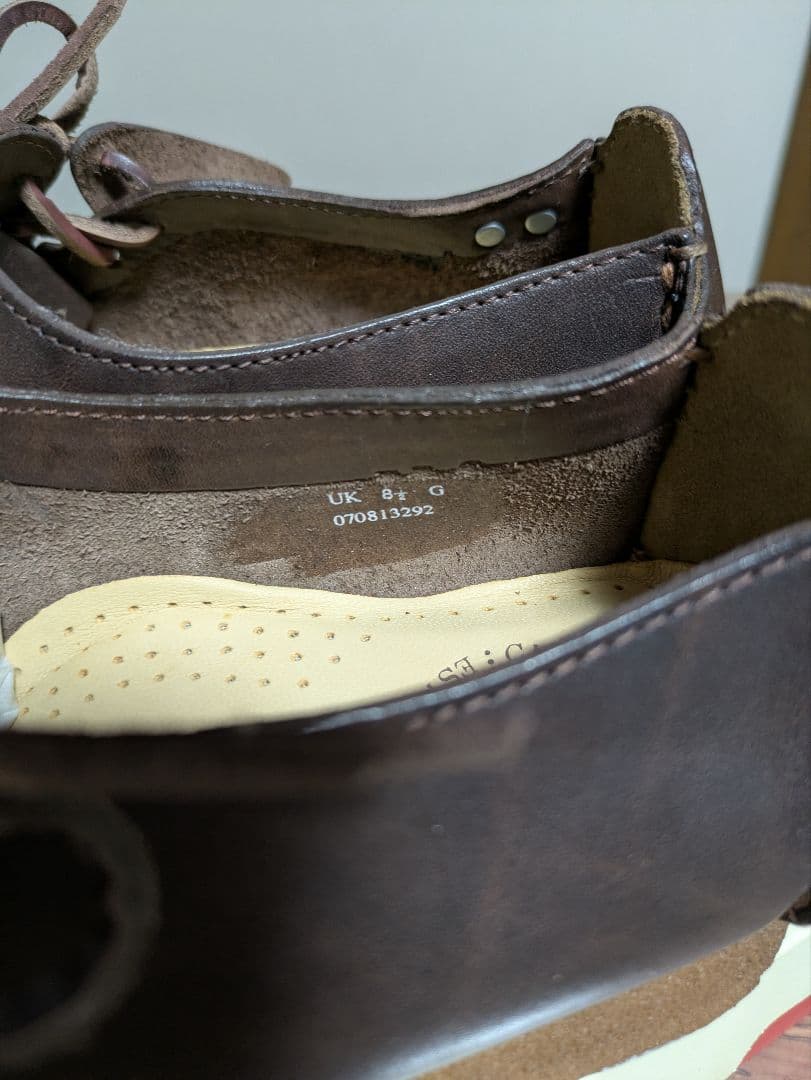 新品クラークス　希少　ダークブラウン モカシンシューズ