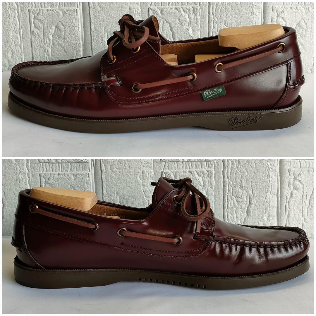 パラブーツ/BARTH/デッキシューズ/マリンシューズ/ボルドー/26.5cm