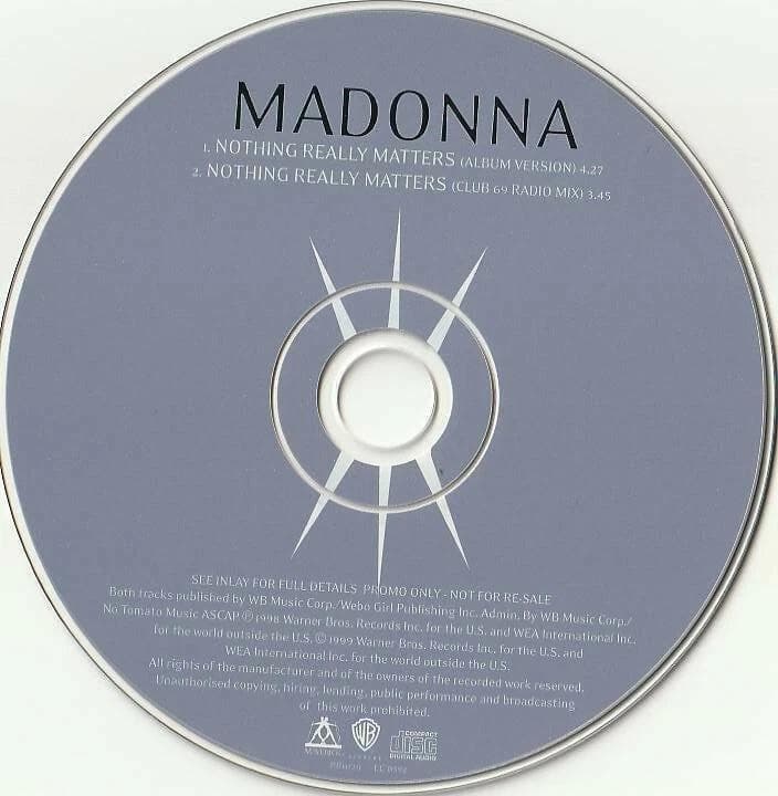 MADONNA　NOTHING REALLY MATTERS　ドイツ盤 貴重CD