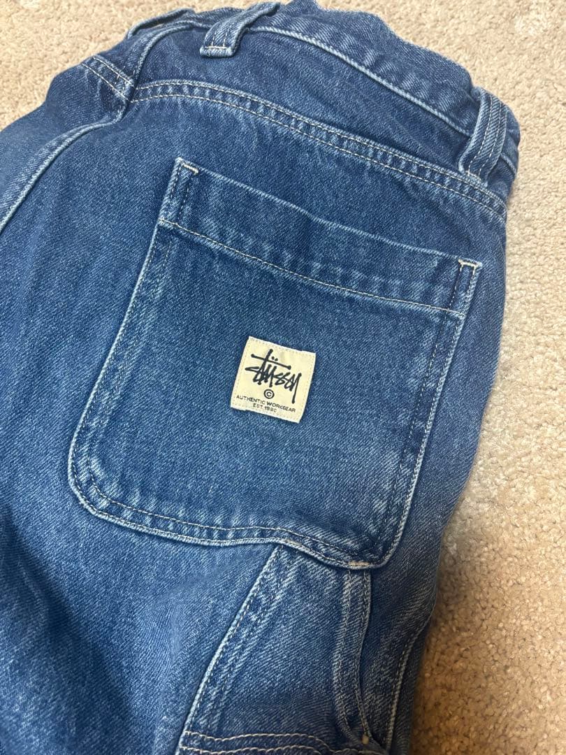 Stussyダブルニーデニム