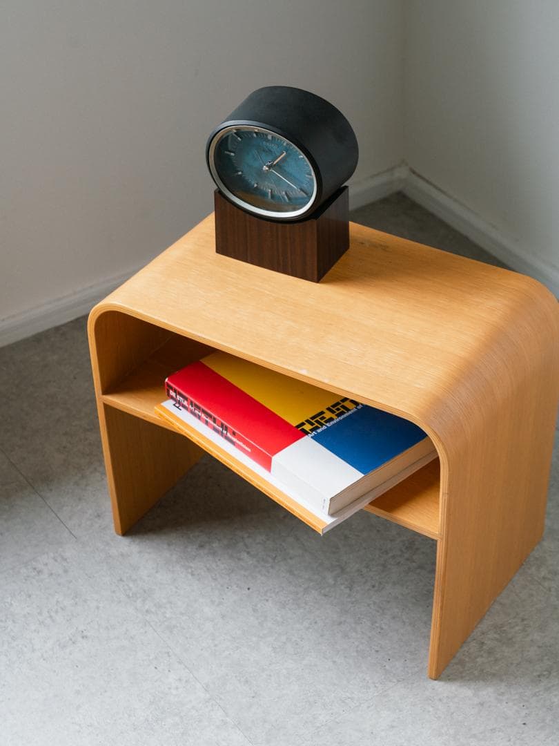 モダン 2WAY 曲木 サイドテーブル 収納 スツール　ミッドセンチュリーレトロ