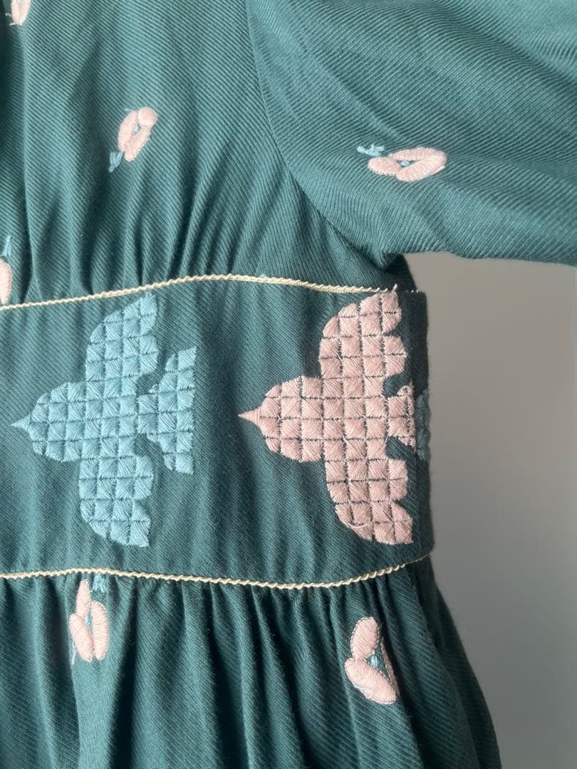 ミナペルホネン　ohayoキッズ長袖ワンピース110cm