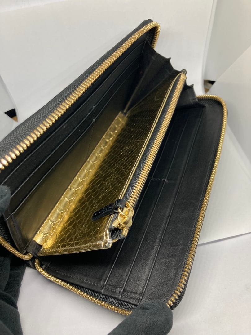 池田工芸 クロコ ラウンド ウォレット