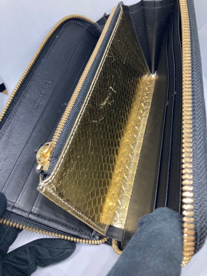 池田工芸 クロコ ラウンド ウォレット