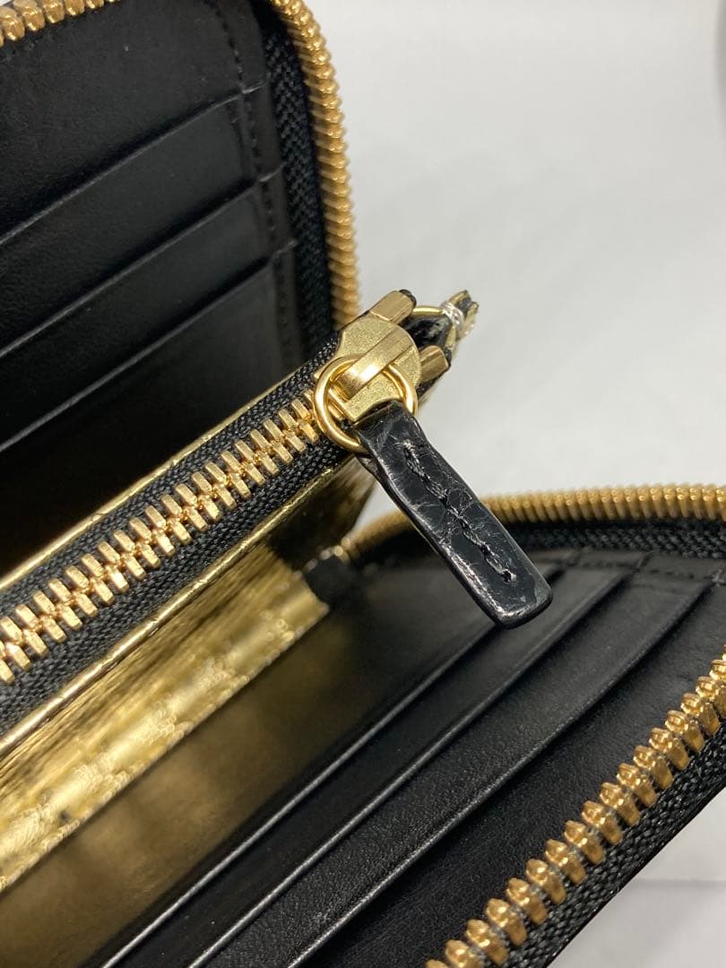 池田工芸 クロコ ラウンド ウォレット