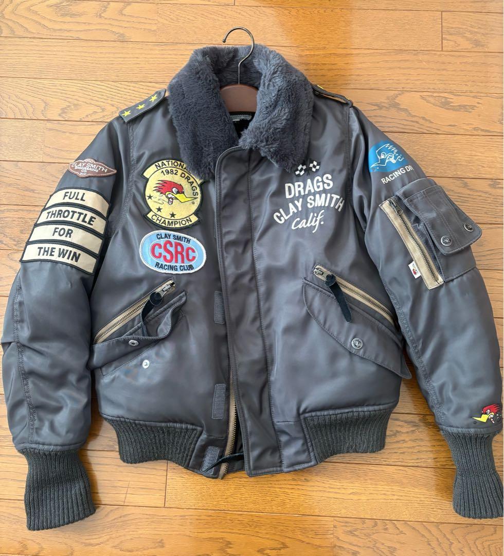 Clay Smith MA-1クレイスミス バイクジャケットS レディース
