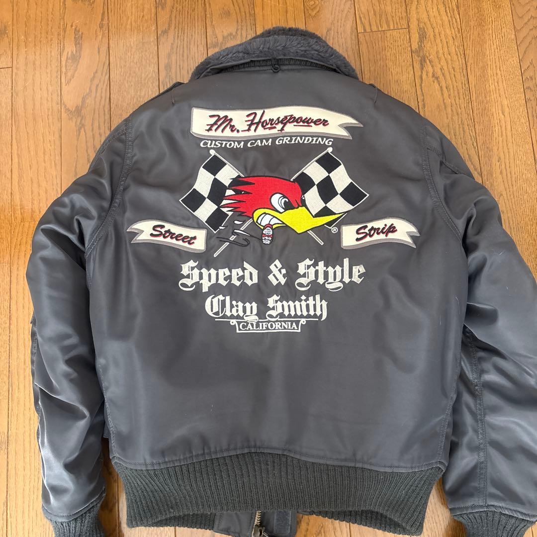 Clay Smith MA-1クレイスミス バイクジャケットS レディース