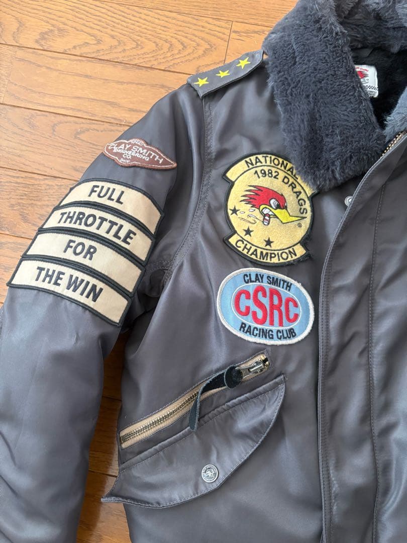 Clay Smith MA-1クレイスミス バイクジャケットS レディース