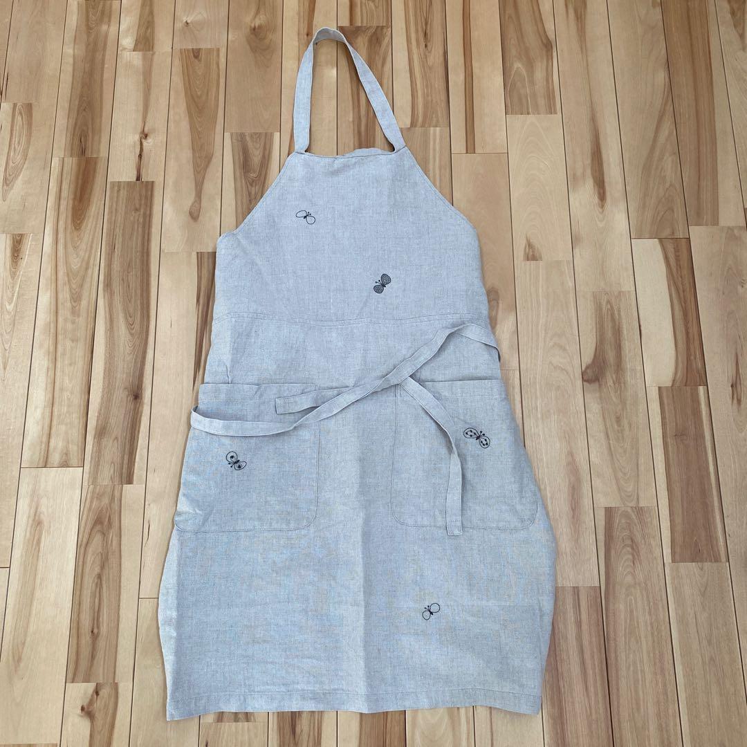 【希少‼️】ミナペルホネンchoucho リネンエプロン