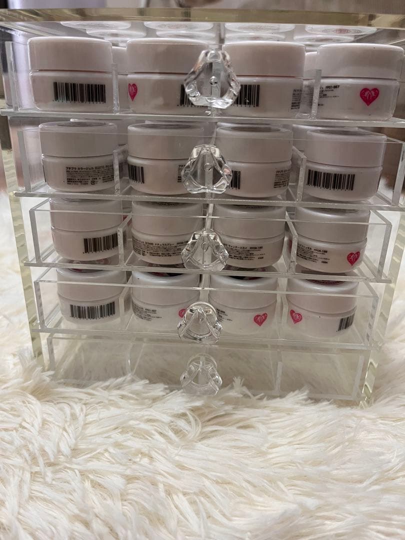 ジェルネイル シアー 58色セット 収納ボックス付き