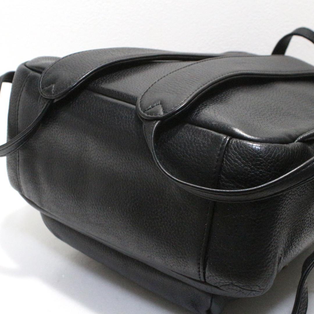 HushTug ハッシュタグ モンゴルレザー リュック ブラック 黒 廃盤品