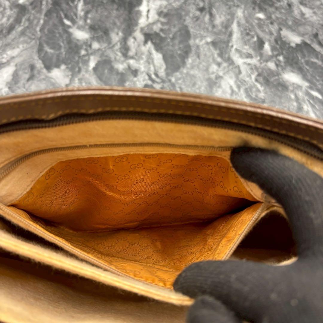 ✨美品✨GUCCI クラッチバッグ GG セカンド ブラウン ベージュ ロゴ