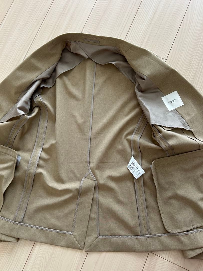 EDIFICE エディフィス セットアップ ジャケット Sパンツ S ベージュ
