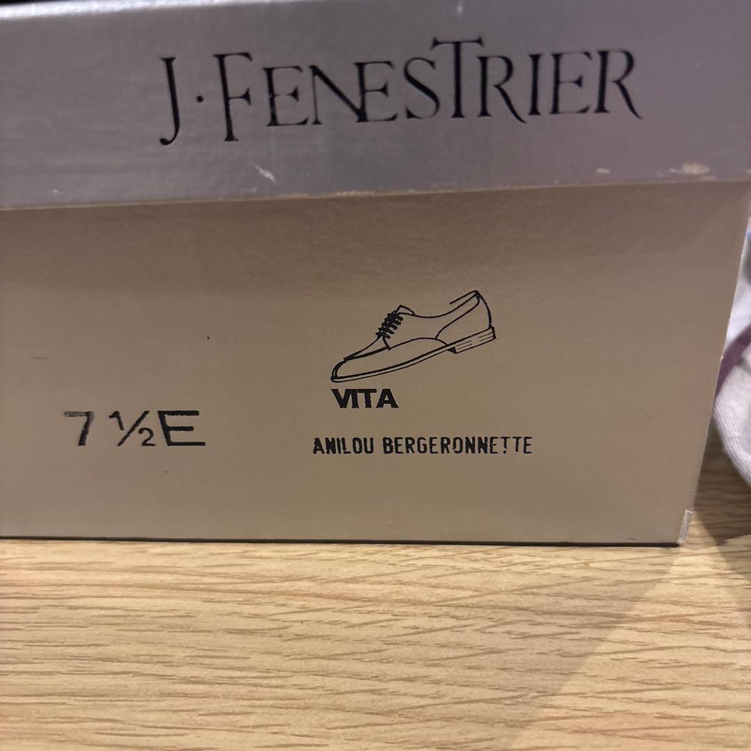 デ*ズ様 80s J.FENESTRIER Uチップシューズ 71/2