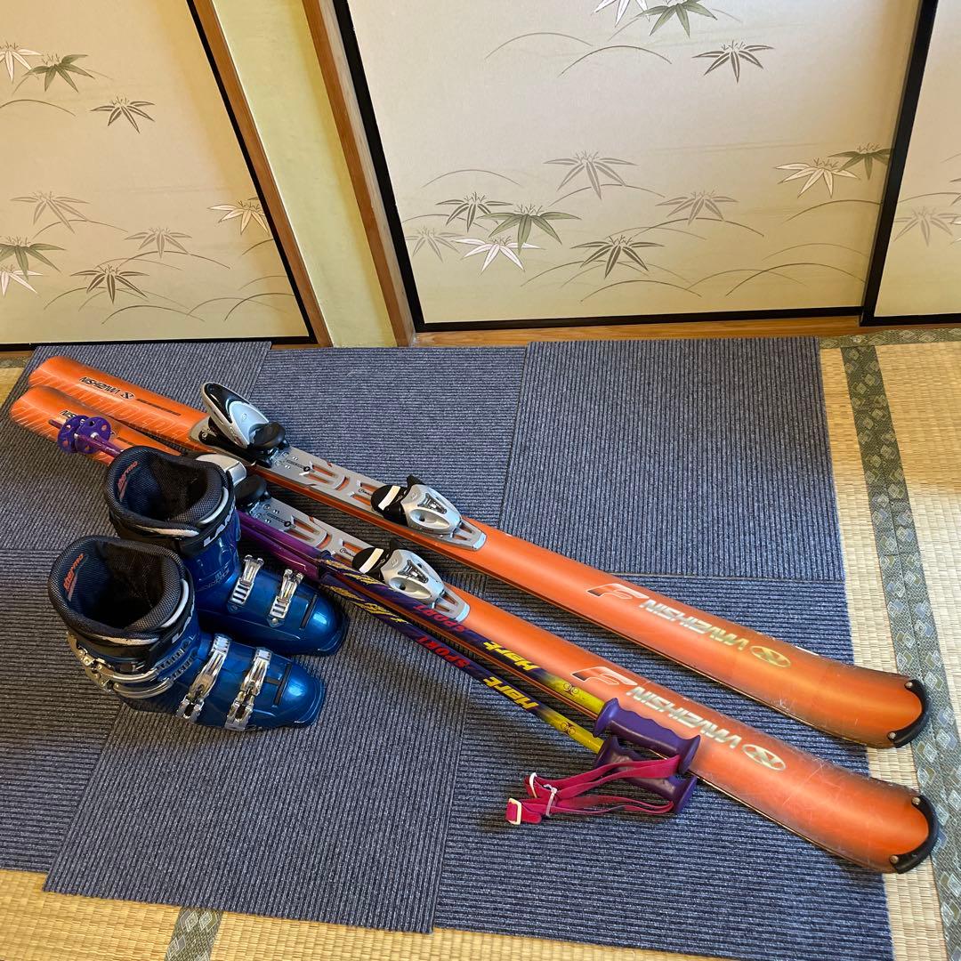 スキーセット　スキー板160 スキーブーツ25-26 ニシザワ　LANGE