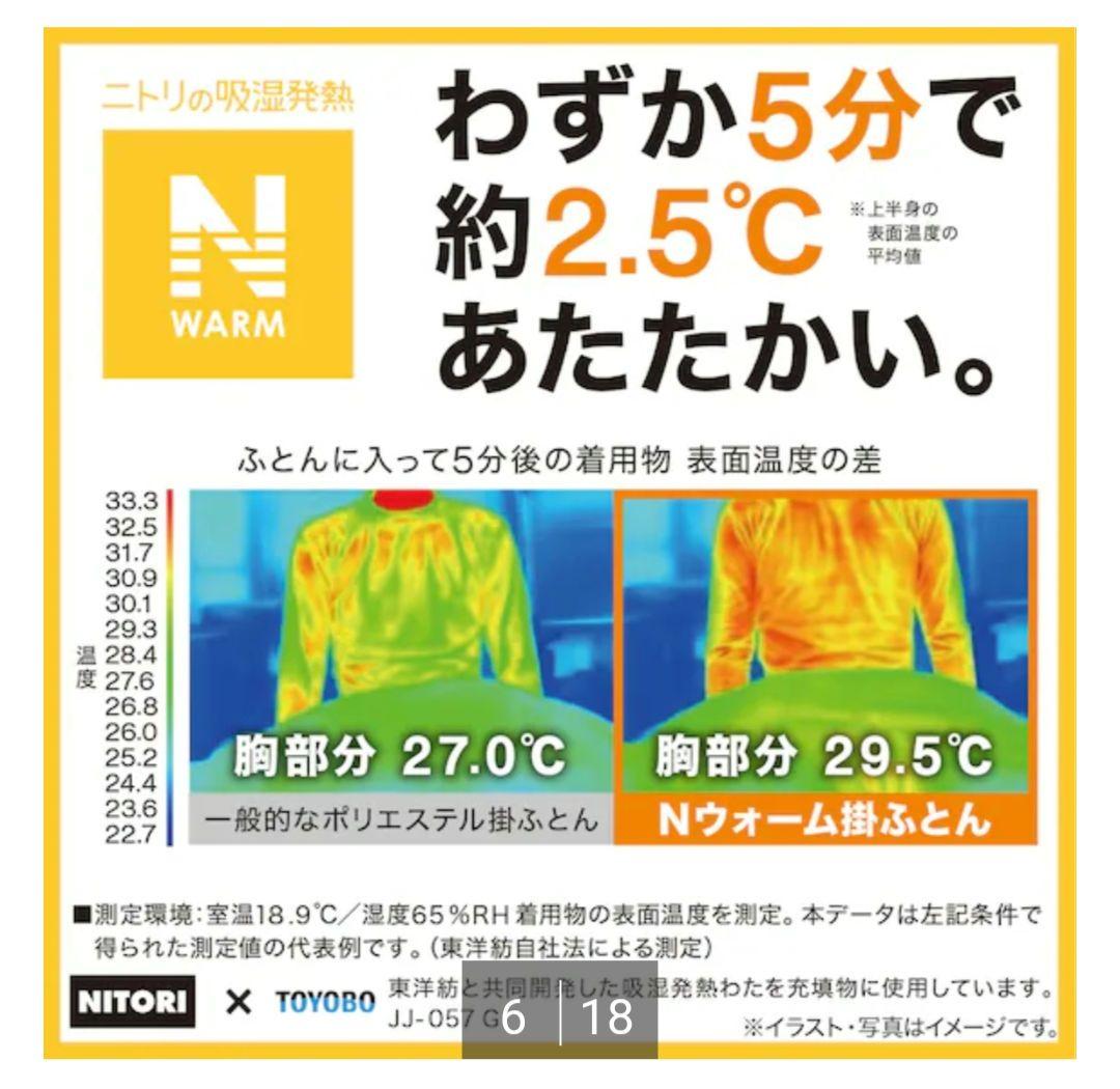 【新品未開封】NITORI　ニトリ　カバーのいらない両面掛け布団　シングル2枚組