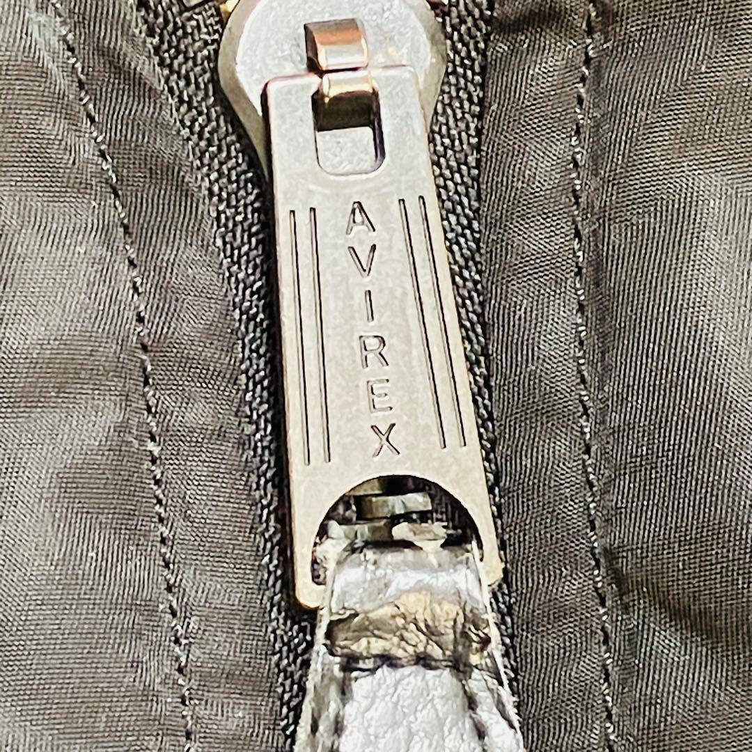 AVIREX フライトジャケット　黒　MA-1 リバーシブル　ブルゾン　短丈