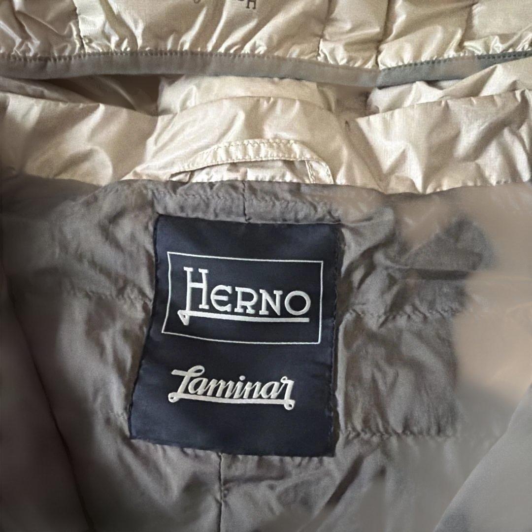 Herno Laminar シルバー キルティングベスト