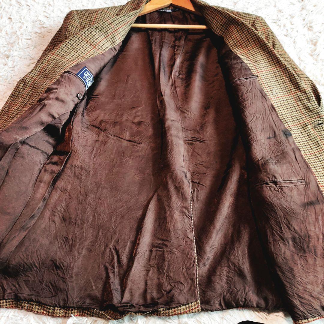 専用【USA製】ポロラルフローレン テーラードジャケット ウール チェック XL