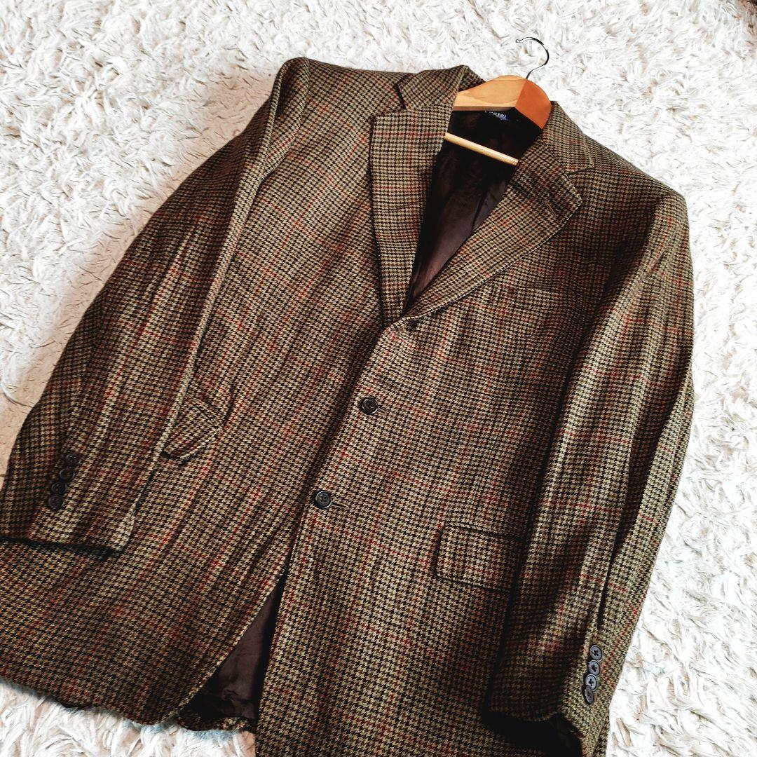 専用【USA製】ポロラルフローレン テーラードジャケット ウール チェック XL