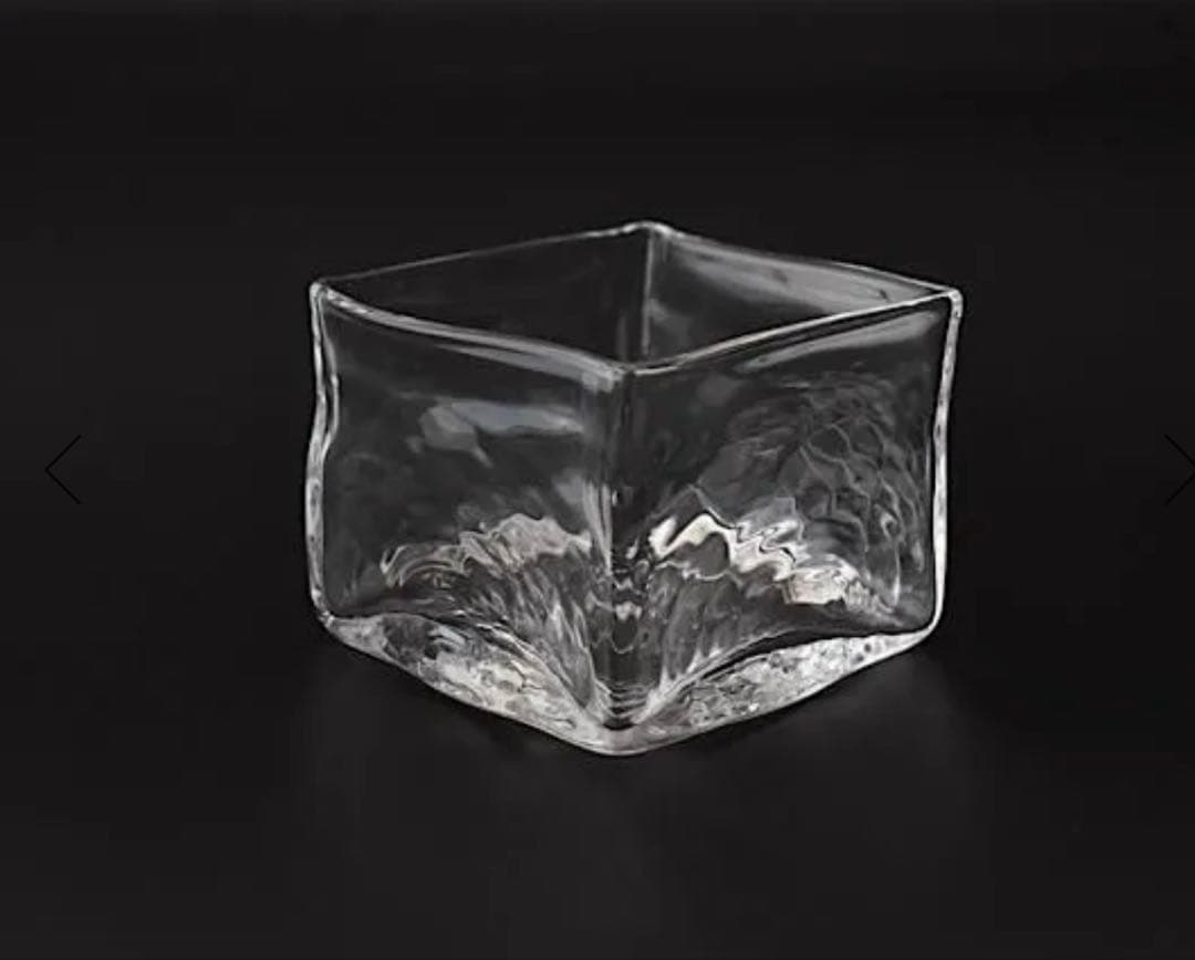 李慶子　ガラス角鉢 3個セット