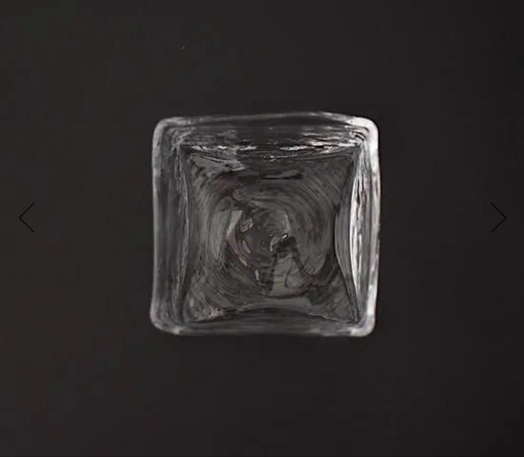 李慶子　ガラス角鉢 3個セット