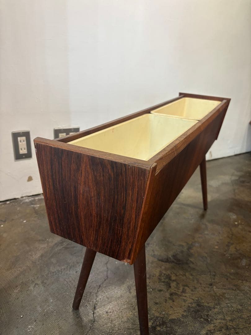 北欧ビンテージ デンマーク製 ローズウッド フラワープランター フラワースタンド