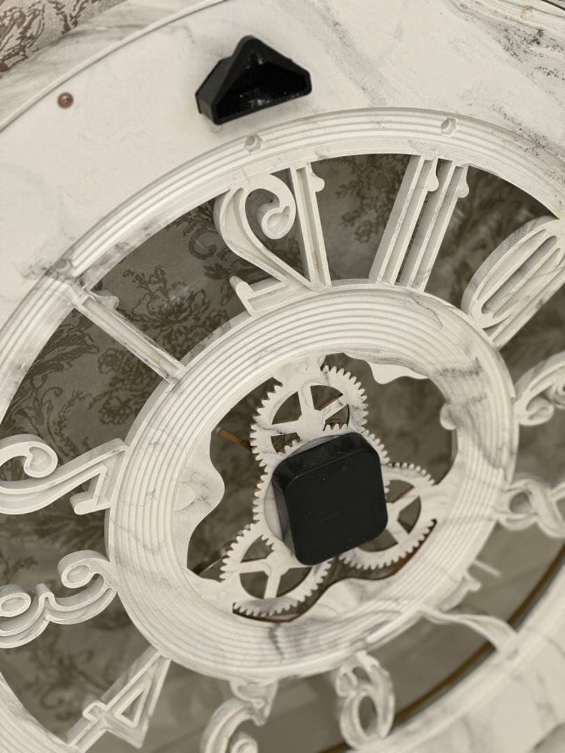 ロココ調ヴィクトリアンマーブル模様大理石掛け時計ジェニファーテイラー