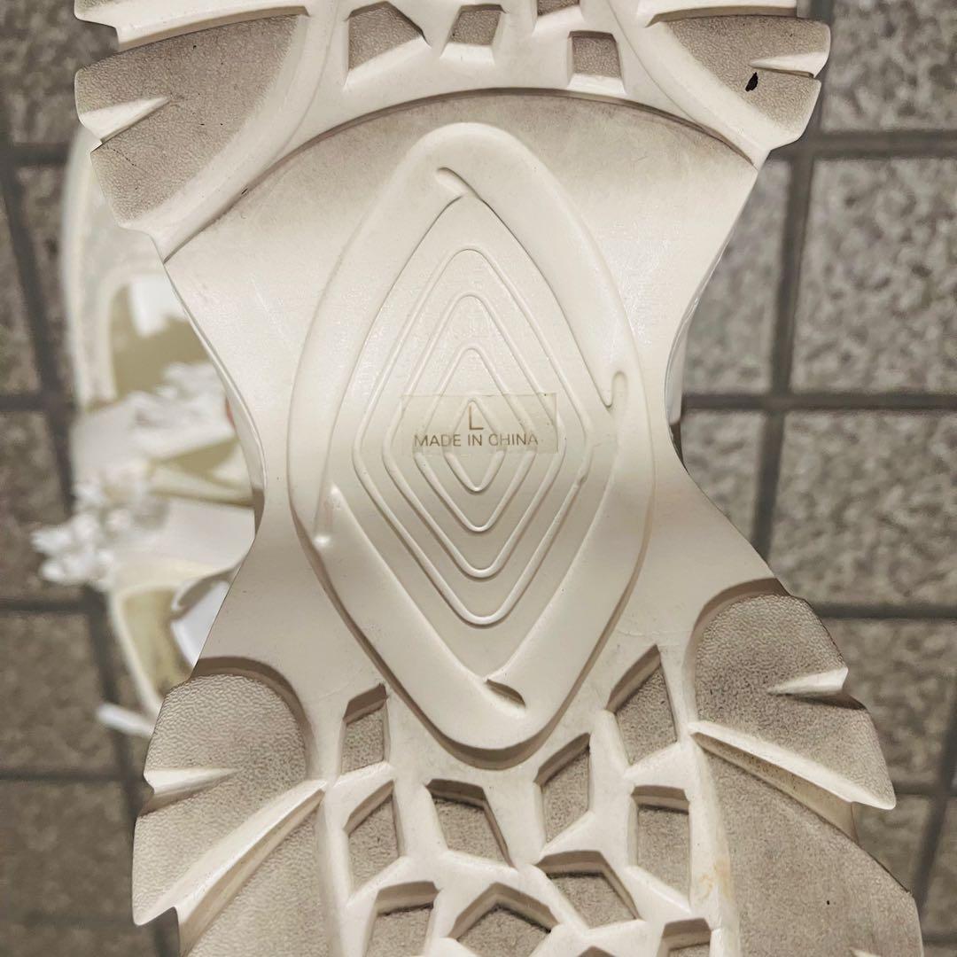 merry jenny ribbonシアーベルクロスニーカー ホワイト L 箱有