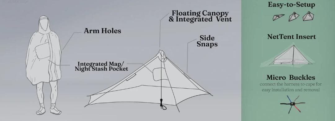 インナーテント　シックスムーンデザインズ　セレニティ　ネットテント　タープ