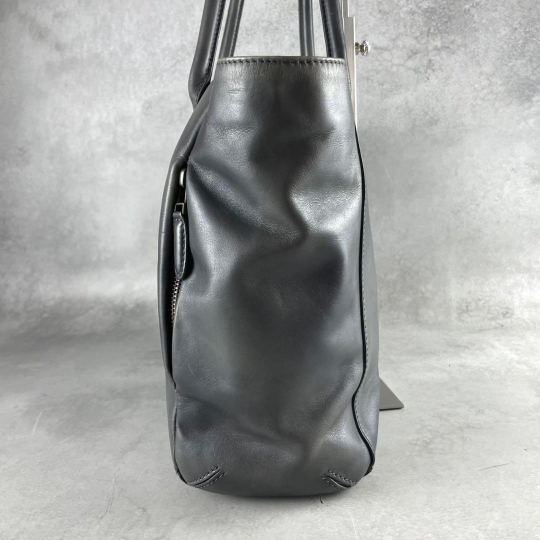 マザーハウス トートバッグ アンティーク キャリア A4収納可能 グレー