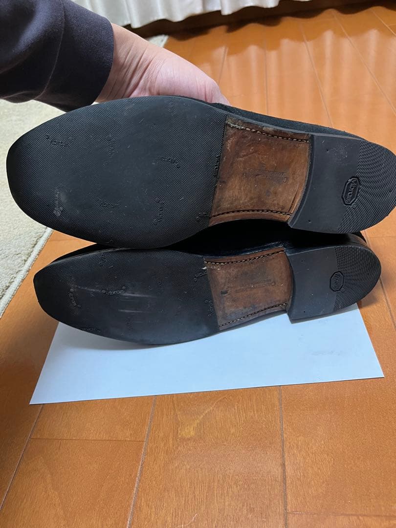 クロケット&ジョーンズ チャートシー　ブラック スエード チャッカブーツ81/2