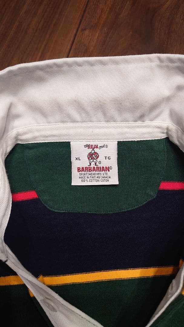 カープ007　BARBARIAN バーバリアン　ラガーシャツ
