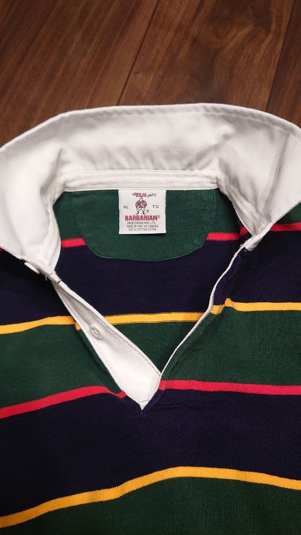 カープ007　BARBARIAN バーバリアン　ラガーシャツ