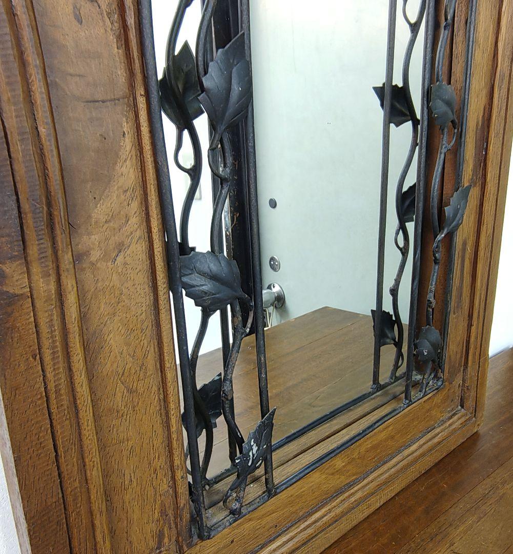 【Wooden Frame Mirror】木枠 ミラー 鏡