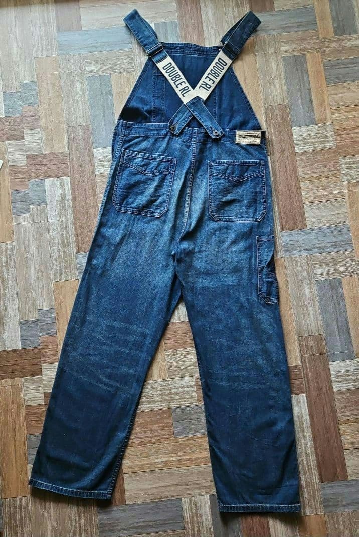 美品⭐RRLラルフローレン デニムオーバーオールサロペットS/Pダブルアールエル