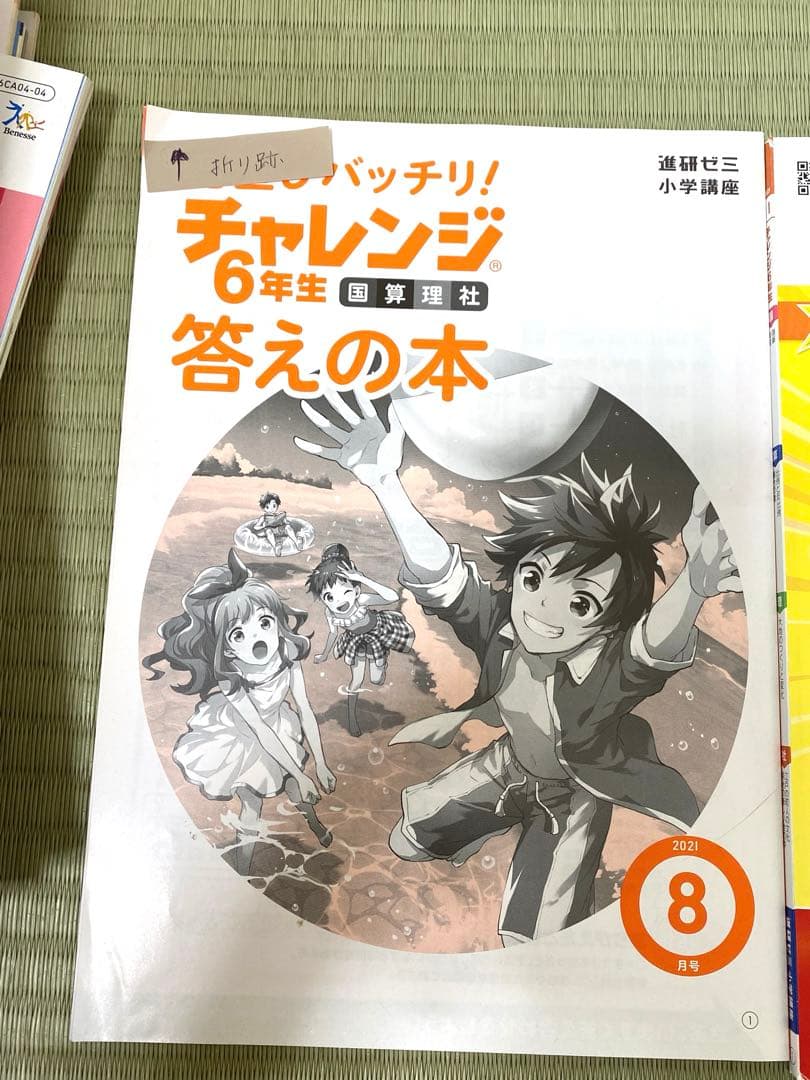 未使用　チャレンジ　6年生　2021年4月〜2022年3月　進研ゼミ　小学講座