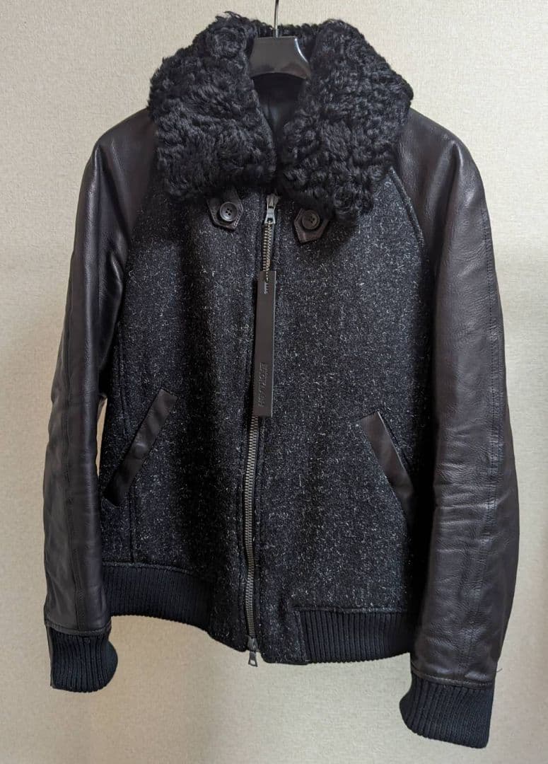 バックラッシュ　WOLL 100% メルトン＋ステアーレザー　スタジャン