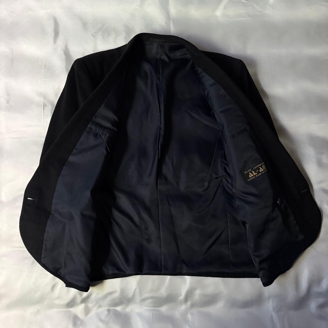 希少 00s old カシミア ブラック ダブル テーラードジャケット