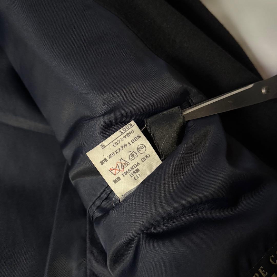 希少 00s old カシミア ブラック ダブル テーラードジャケット