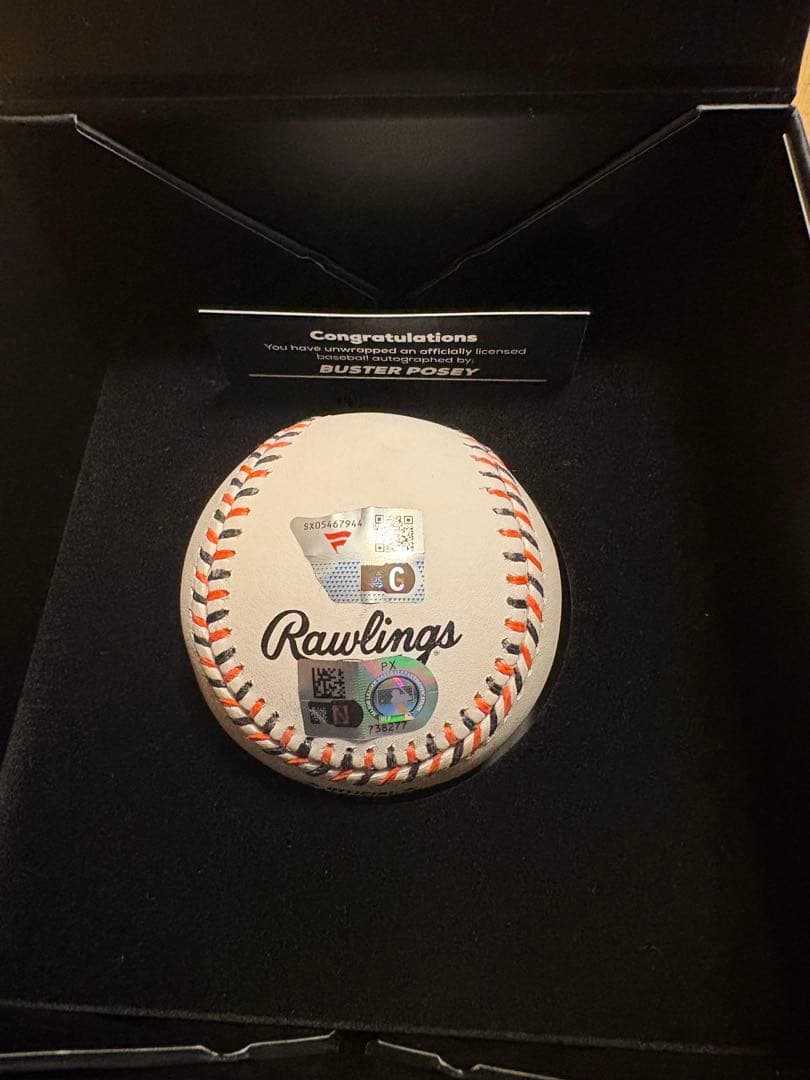 バスターポージー直筆ロゴ入りサイン入りボール
