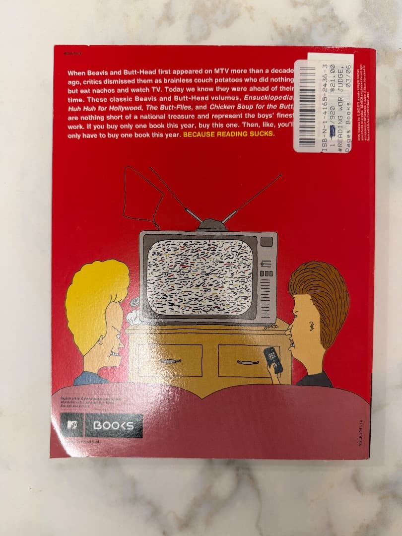 洋書 BEAVIS AND BUTT-HEAD READING SUCKS