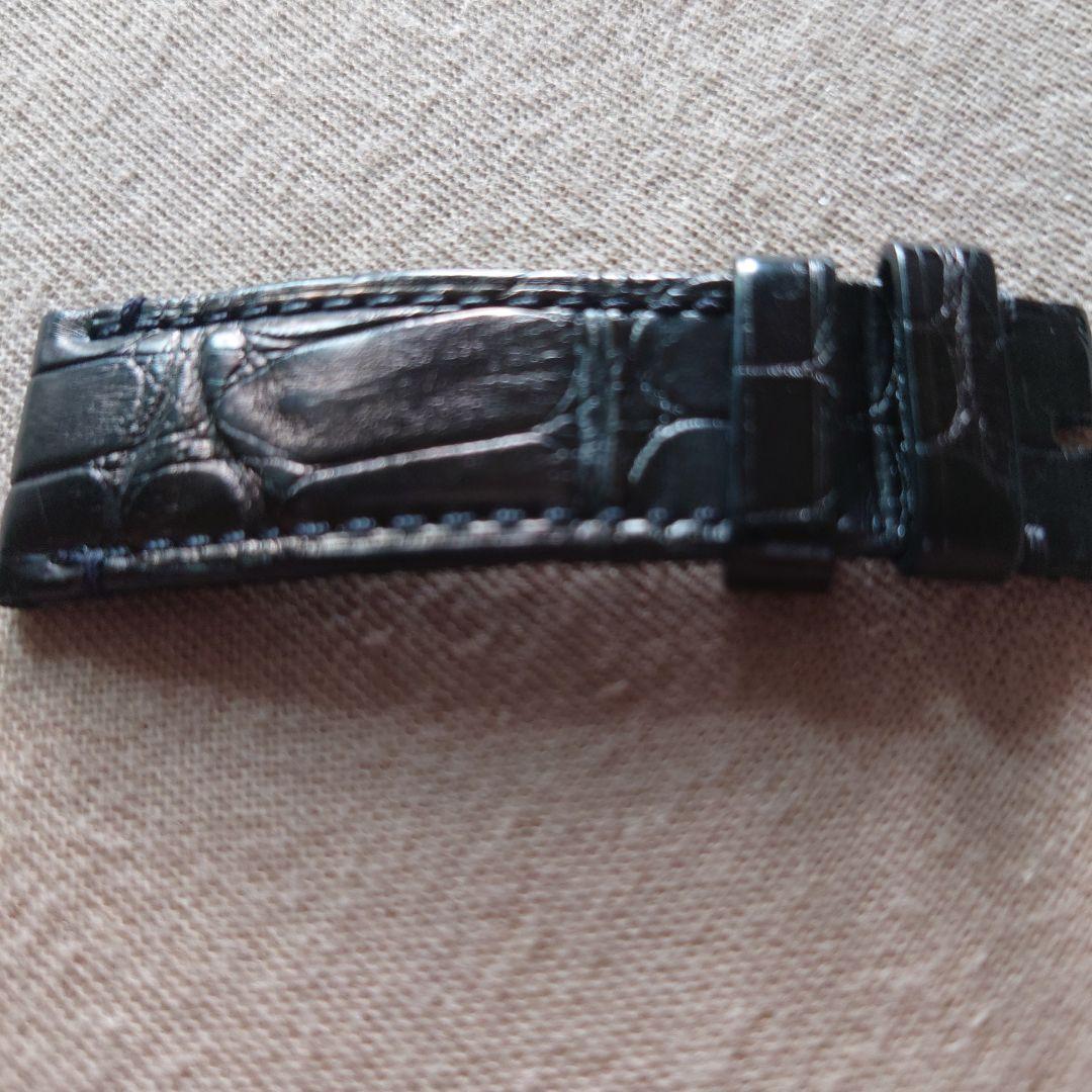 ゼニス ZENITH 純正 21mm レザー裏ラバーアリゲーター