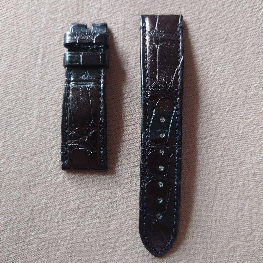 ゼニス ZENITH 純正 21mm レザー裏ラバーアリゲーター