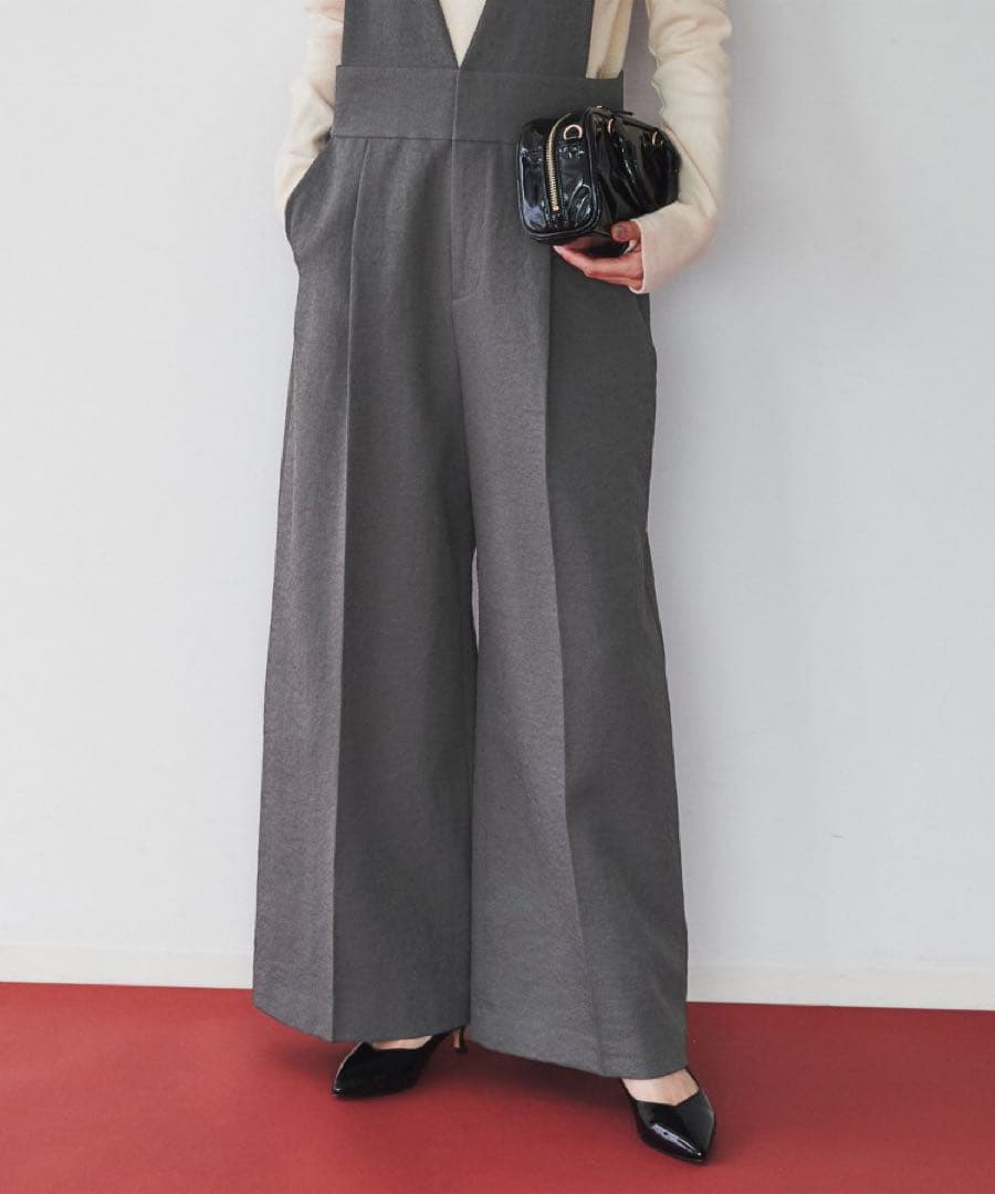 タイムセール❗️新品タグ付き　UNTITLED サロペット グレー