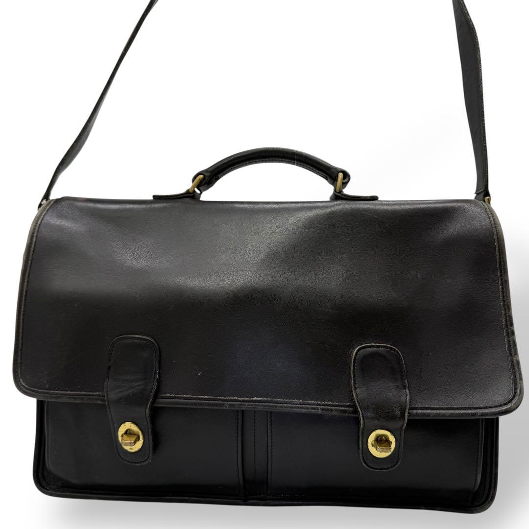 COACH オールドコーチ ビジネスバッグ 2way ターンロック クロスボディ