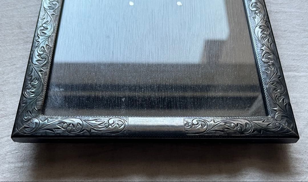 和光 フォトフレーム（隅唐草デザイン）銀製、写真立て、シルバー、ティファニー